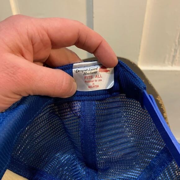 Vintage snapback stock car racing speedway 95 Maine 1997 trucker mesh cap hat - Picture 5 of 5